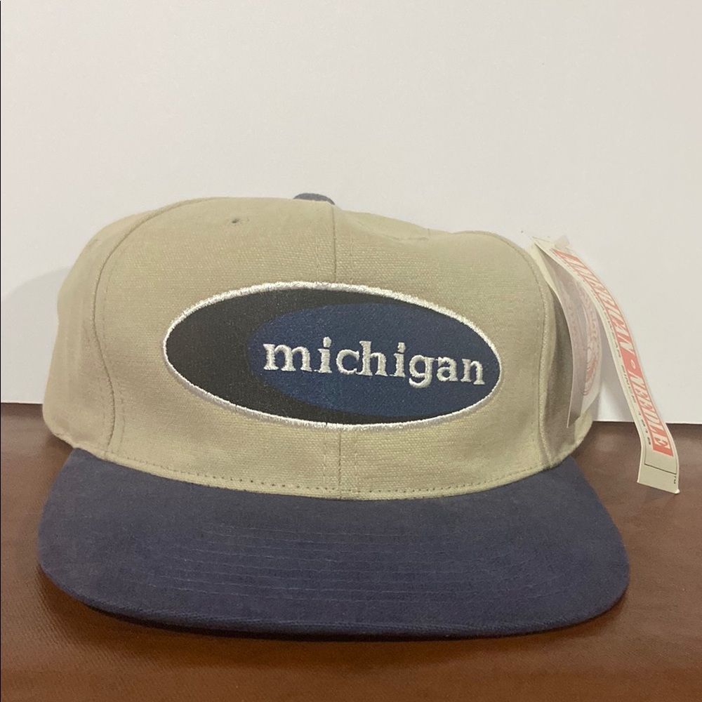 NWT Vintage American Needle Michigan Canvas Hat